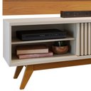 Ver imagem 5 de Rack para Sala Venice com Painel para Tv 75 Pol Cairo C04 Off White Matte Freijó - Lyam Decor