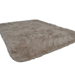 Tapete De Sala Peludo 2 Metros Bege Macio Peludinho Shaggy - 1 Tapete De Sala Peludo 2 Metros Bege Macio Peludinho Shaggy - 1