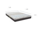 Ver imagem 4 de Cama Box King Colchões Castor Colchão 25x180x200cm Class Pocket Híbrido Colchões Castor