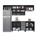 Ver imagem 3 de Cozinha Completa Diamante 9 Portas 3 Gavetas Chumbo/titanio - Indékes