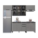 Ver imagem 2 de Cozinha Completa Diamante 9 Portas 3 Gavetas Chumbo/titanio - Indékes