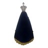 Imagem N. Sra. Aparecida 20cm Completa Facsimile Marrom - 7