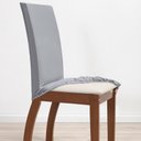 Ver imagem 3 de Kit 06 Capas para Cadeiras 6 Lugares Malha Gel 100% Poliéster:cinza