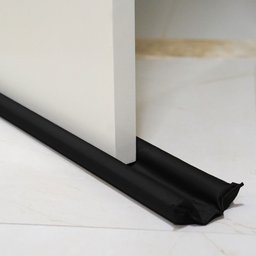 Protetor Veda Porta Impermeável 80 Cm  kit com 2 - Preto Mr Enxovais - 1