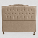 Ver imagem 2 de Cabeceira Greta 195cm Estofada Suede p/ Cama Box Casal King Quarto