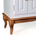 Ver imagem 3 de Gabinete para Banheiro 2 Portas com Cuba Dália 3058 - Off White/imbuia Glazer