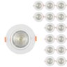 Kit 15 Spot Led Branco 3w 6000k Redondo 65x65mm Embutir - 1