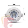 Kit 15 Spot Led Branco 3w 6000k Redondo 65x65mm Embutir - 3