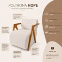 Ver imagem 4 de Kit 2 Poltronas Modernas em Boucle Hope Bege
