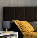 Ver imagem 1 de Cabeceira Estofada Marrom para Cama Box - Módulo 20cm X 60cm 