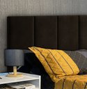 Ver imagem 1 de Cabeceira Estofada Marrom para Cama Box - Módulo 20cm X 60cm