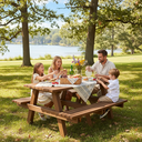 Ver imagem 3 de Mesa Ibiara Piquenique - 1,50m - Cor Marrom