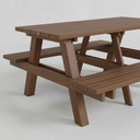 Ver imagem 2 de Mesa Ibiara Piquenique - 1,50m - Cor Marrom