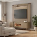 Ver imagem 7 de Kit Painel Maresias e Rack Juquehy C/ Iluminação Led Tv 75” - Fendi/ Carvalho