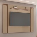 Ver imagem 3 de Kit Painel Maresias e Rack Juquehy C/ Iluminação Led Tv 75” - Fendi/ Carvalho