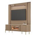 Ver imagem 2 de Kit Painel Maresias e Rack Juquehy C/ Iluminação Led Tv 75” - Fendi/ Carvalho
