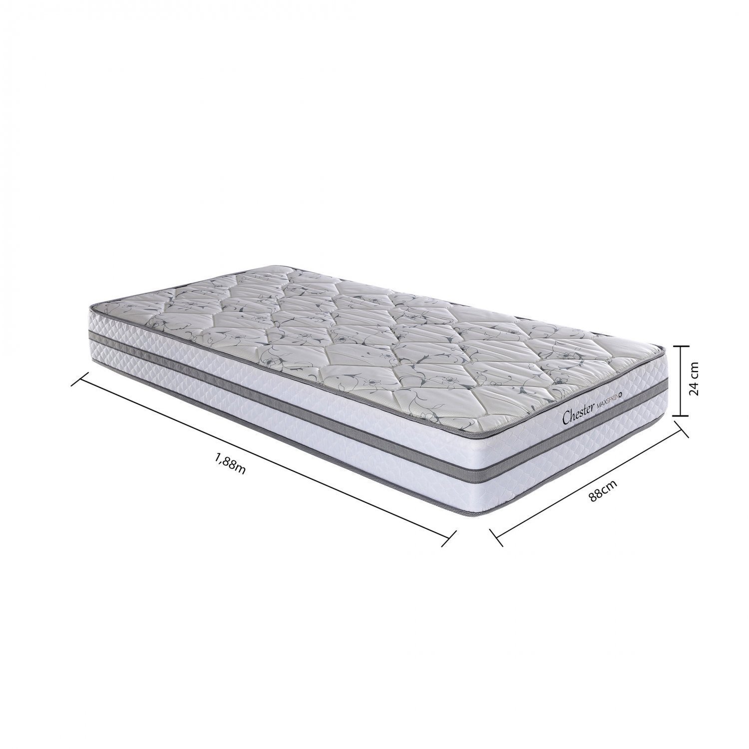 Colchão Solteiro Herval ULT Chester Maxspring ONE S.pillow 24X 188X 88 cm - 5