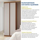 Ver imagem 7 de Guarda-roupa Modular 79cm 2 Portas e Prateleiras Arani CabeCasa MadeiraOriginals