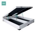 Ver imagem 3 de Cama Box Baú King Bipartido Suede Branca 193x203