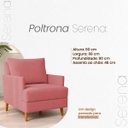 Ver mais imagens de Kit 2 Poltronas Decorativas Serena Suede para Sala Recepção Escritório Conforto Luxo Contemporâneas