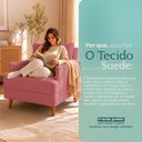 Ver imagem 7 de Kit 2 Poltronas Decorativas Serena Suede para Sala Recepção Escritório Conforto Luxo Contemporâneas