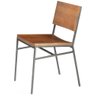 Cadeira Brooklyn Cor Rustic Brown com Base Aço Grafite 81cm - 49617 - 1