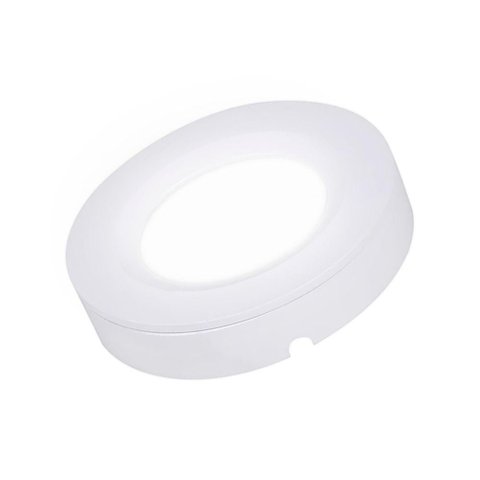 Spot Led Álamo Taschibra P/ Móvel Embutir/sobrepor Redondo 2w Bivolt 6500k Luz Fria