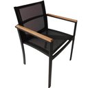 Ver mais imagens de Jogo Conjunto De Mesa 90cm Ripada Jardim 4 Cadeiras Alumínio