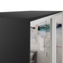 Ver imagem 7 de Guarda Roupa Solteiro 100% MDF BP com 2 Portas Espelho Zermatt Preto