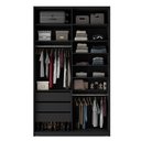 Ver imagem 5 de Guarda Roupa Solteiro 100% MDF BP com 2 Portas Espelho Zermatt