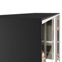 Ver mais imagens de Guarda Roupa Casal 100% MDF BP com 3 Portas Espelho Zermatt Preto