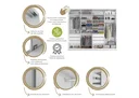 Ver imagem 6 de Guarda Roupa Casal 100% MDF BP com 4 Portas Espelhos Zermatt Preto