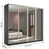 Guarda Roupa Casal 100% MDF BP com 4 Portas Espelhos Zermatt - 3