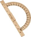 Ver imagem 6 de CONJ 3 Kit Geométrico do Professor Mdf Com 3 Réguas 1 Metro Com Pegador 3 Compasso Para Quadro Branc