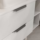 Ver imagem 3 de Gabinete Banheiro Volcano 80cm (armário + Cuba + Espelheira + Tampo Vidro) Branco Inteiro