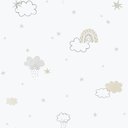 Ver imagem 1 de Papel de Parede Enzo Arco-íris Bege e Cinza 288-3