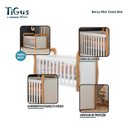 Ver imagem 3 de Berço Americano Mini Cama Star Branco Amadeirado Acetinado - Tigus