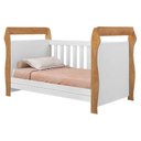 Ver imagem 2 de Berço Americano Mini Cama Star Branco Amadeirado Acetinado - Tigus