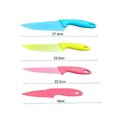 Ver imagem 5 de Jogo de Facas Coloridas 4 Pecas em Ceramica Aco Inox com Cabo Plastico Ideal para Cozinha Profission