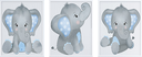 Ver imagem 2 de 3 Quadros Decoração Quarto Bebe Elefante com Moldura 20x30 Cm Make Laser Qde