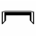Ver mais imagens de Mesa Escrivaninha Industrial 1,90m sem Gavetas 190cm Cinza Sagrado com Preto F5 Office