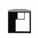 Ver imagem 2 de Mesa Escrivaninha Industrial 1,90m sem Gavetas 190cm Cinza Sagrado com Preto F5 Office