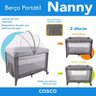 Berço Nanny Cosco Azul Rajado - 9