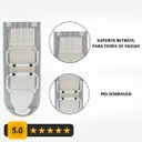 Ver imagem 3 de Tabua de Passar Roupa Portátil Dobrável Mesa com Porta Ferro Retrátil