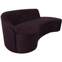 Ver imagem 1 de Sofá Curvo 4 Lugares 230cm Eron Braço Direito Veludo Roxo - Nexta Casa