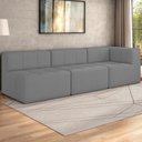 Ver imagem 2 de Sofá Modulado 3 Lugares 231cm Espuma D33 Multimóveis Cr45359 Cinza