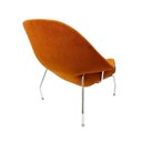 Ver imagem 4 de Poltrona para Sala Womb Chair com Puff Tecido Boucle Terracota Luxo Poltronas do Sul