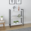 Ver imagem 5 de Kit 2 Estantes para Livros Industrial 3 Prateleiras 160CMX104CM Active Yescasa