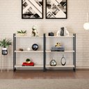 Ver imagem 1 de Kit 2 Estantes para Livros Industrial 3 Prateleiras 104cmx160cm Active Yescasa