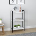 Ver imagem 5 de Kit 2 Estantes para Livros Industrial 3 Prateleiras 104CMX60CM Active Yescasa